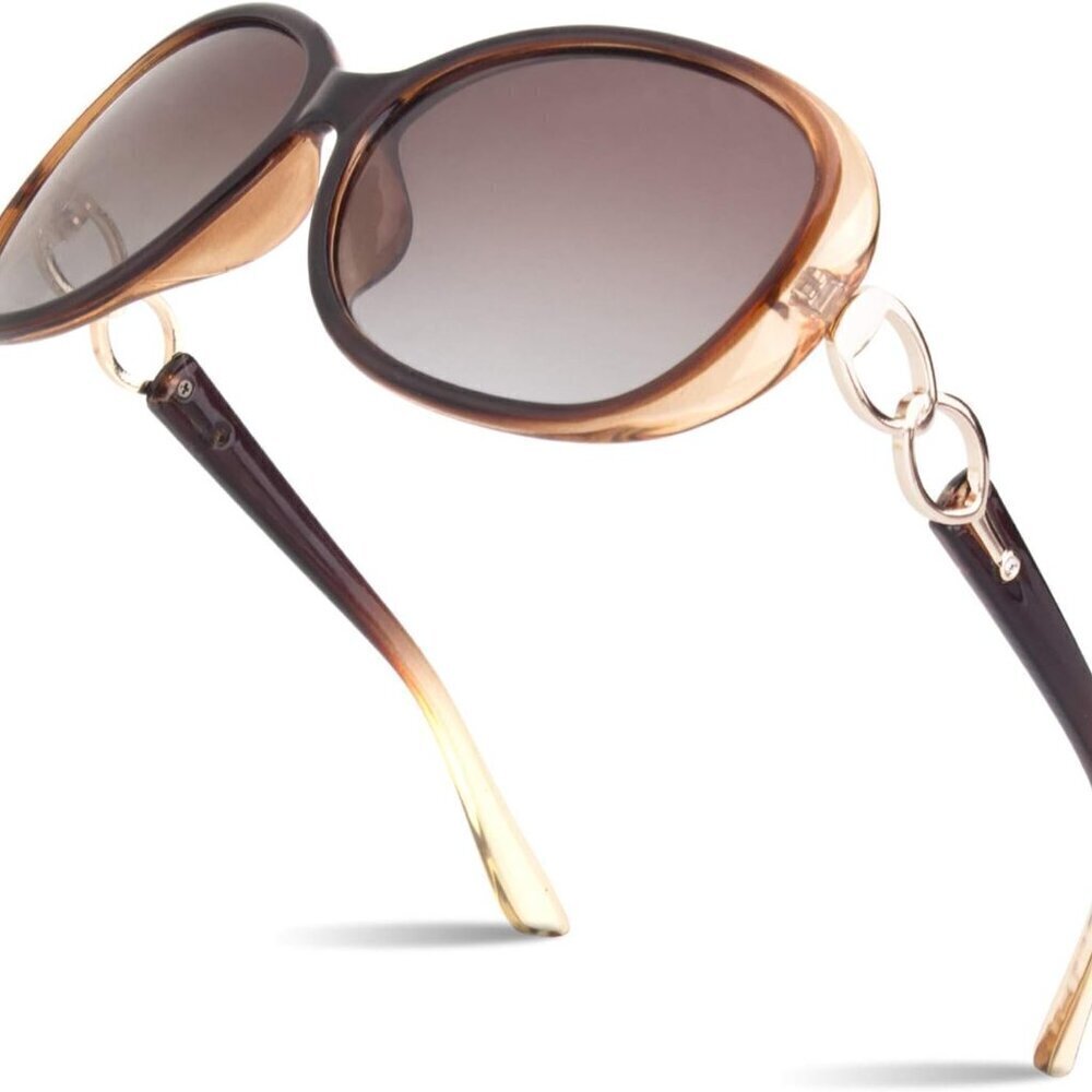 Women’s Oversized Polarized Sunglasses UV400 Protection Fashion Shades